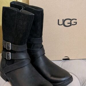 UGG Authenticated Women's Black Winter Boots, Waterproof, Comfortable Sole